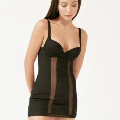 Robe Gainante La Perla Maison Contouring -Vêtements Soldes robe la perla maison contouring noir 2