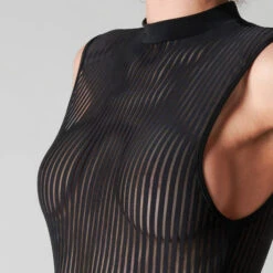 Robe Longue Maison Close Bande à Part -Vêtements Soldes robe maison close bande a part noir 2