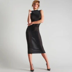 Robe Longue Maison Close Bande à Part -Vêtements Soldes robe maison close bande a part noir 5