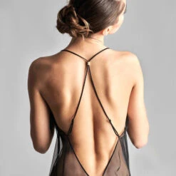 Robe Longue Maison Close Madame Rêve -Vêtements Soldes robe maison close madame reve noir 3