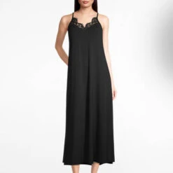 Robe Oscalito Chantilly -Vêtements Soldes robe oscalito chantilly noir 3
