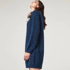 Robe Oscalito Paillettes 7 Robe Oscalito Paillettes -Vêtements Soldes robe oscalito paillettes bleu navy 2