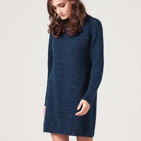 Robe Oscalito Paillettes -Vêtements Soldes robe oscalito paillettes bleu navy