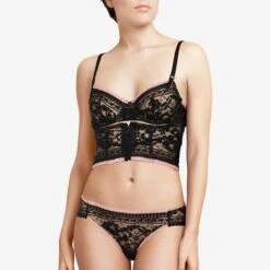 Serre-taille En Dentelle Chantal Thomass Poetry -Vêtements Soldes serre taille chantal thomass poetry noir 4