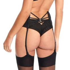 Serre-taille Porte-jarretelles Chantal Thomass Taquine -Vêtements Soldes serre taille chantal thomass taquine noir nude 2