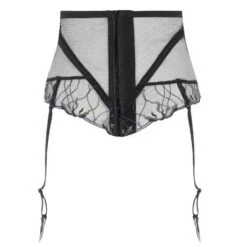 Serre-taille Porte-jarretelles Lise Charmel Les Nuits Chics -Vêtements Soldes serre taille lise charmel les nuits chics noir argent 3