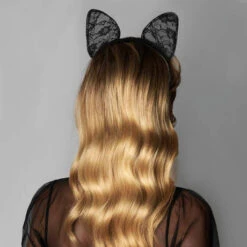 Serre-tête En Dentelle Le Félin Maison Close Les Romantiques -Vêtements Soldes serre tete maison close les romantiques noir 2