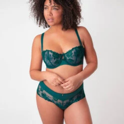 Shorty Saint-Tropez Aubade Lovessence -Vêtements Soldes shorty aubade lovessence vert emeraude 4