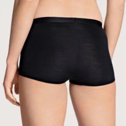 Shorty En Laine Et Soie Calida True Confidence -Vêtements Soldes shorty calida true confidence noir 2