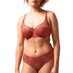 Shorty Chantelle True Lace -Vêtements Soldes shorty chantelle true lace cuivre 3