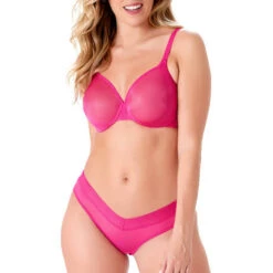 Shorty échancré Gossard Glossies -Vêtements Soldes shorty gossard glossies rose tyrien 4