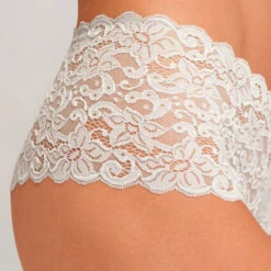 Shorty En Dentelle Hanro Moments -Vêtements Soldes shorty hanro moments bleu ciel 3