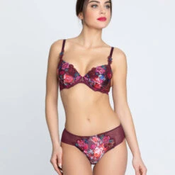 Shorty Lise Charmel Aveu En Fleurs -Vêtements Soldes shorty lise charmel aveu en fleurs prune 3