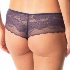 Shorty En Dentelle Valery Iris -Vêtements Soldes shorty valery iris bleu marine 2