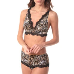 Shorty Valery Tropical Dream 10 Shorty Valery Tropical Dream -Vêtements Soldes shorty valery tropical dream leopard noir 4