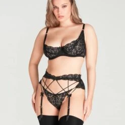 Slip Ouvert En Dentelle Agent Provocateur Dedee -Vêtements Soldes slip femme agent provocateur dedee noir 4