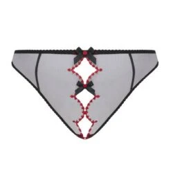 Slip Ouvert Agent Provocateur Lorna Heart -Vêtements Soldes slip femme agent provocateur lorna heart noir rouge 2