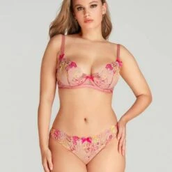 Slip Agent Provocateur Zuri -Vêtements Soldes slip femme agent provocateur zuri jaune rose 5