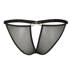 Slip Ouvert Atelier Amour Please Me -Vêtements Soldes slip femme atelier amour please me noir 2