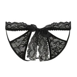 Slip Ouvert Cheeky En Dentelle Aubade Boite à Désir -Vêtements Soldes slip femme aubade boite a desir noir 2