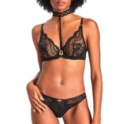 Slip Mini-coeur En Dentelle Aubade Precious Tale 14 Slip Mini-coeur En Dentelle Aubade Precious Tale -Vêtements Soldes slip femme aubade precious tale noir 6