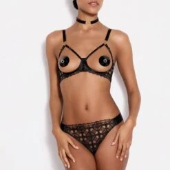 Slip Ouvert Bordelle Alta Range -Vêtements Soldes slip femme bordelle alta range noir 3