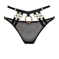 Nouveaux produits -Vêtements Soldes slip femme bordelle kleio noir 1