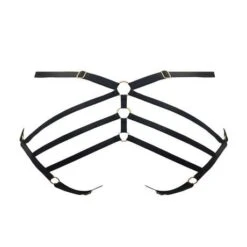 Slip Ouvert Bordelle Signature -Vêtements Soldes slip femme bordelle signature noir 2