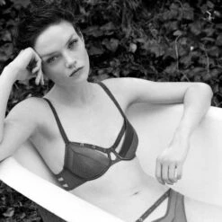 Slip Chantal Thomass Troublante -Vêtements Soldes slip femme chantal thomass troublante kaki 4