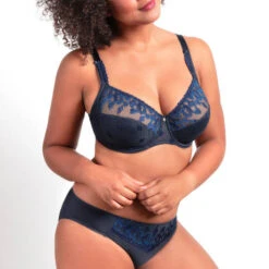 Slip Chantelle Bold Curve -Vêtements Soldes slip femme chantelle bold curve bleu marine 4