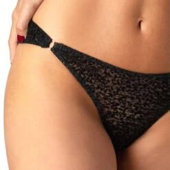 Slip Ouvert Coco De Mer Muse Ava -Vêtements Soldes slip femme coco de mer muse ava noir paillettes 2