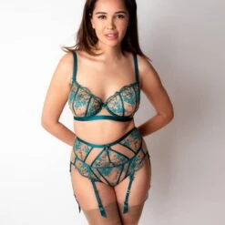 Slip Dita Von Teese Femmoiselle -Vêtements Soldes slip femme dita von teese femmoiselle bleu canard 3