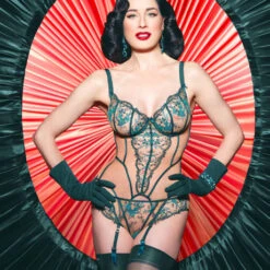 Slip Dita Von Teese Femmoiselle -Vêtements Soldes slip femme dita von teese femmoiselle bleu canard 5