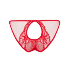 Slip Ouvert En Soie Et Dentelle Fleur Of England Adeline -Vêtements Soldes slip femme fleur of england adeline rouge 3