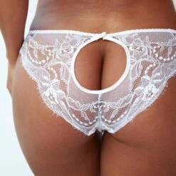 Slip Ouvert Fleur Of England Signature -Vêtements Soldes slip femme fleur of england signature blanc 2