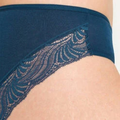 Slip En Coton Hanro Esmé -Vêtements Soldes slip femme hanro esme bleu petrole 3