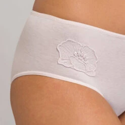 Shorty En Coton Hanro Paola -Vêtements Soldes slip femme hanro paola rose poudre 3