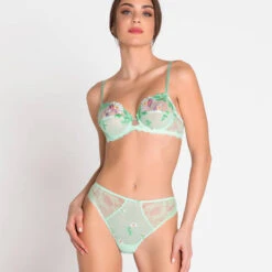 Slip Fantaisie Lise Charmel Amour Nymphéa -Vêtements Soldes slip femme lise charmel amour nymphea vert d eau 3