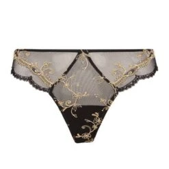 Vêtements Soldes -Vêtements Soldes slip femme lise charmel deesse en glam noir or 1