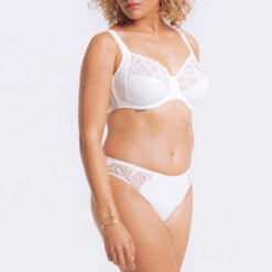 Slip Louisa Bracq Julia -Vêtements Soldes slip femme louisa bracq julia blanc 3