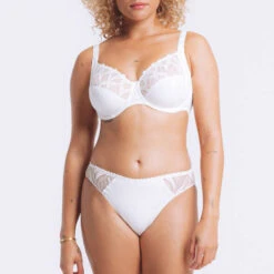 Slip Louisa Bracq Julia -Vêtements Soldes slip femme louisa bracq julia blanc 4
