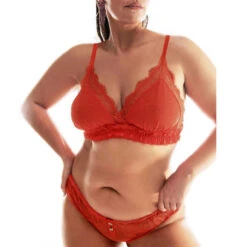 Slip Lola En Dentelle Love Stories Sunset Light -Vêtements Soldes slip femme love stories sunset light vermillon 3