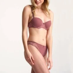 Slip Brésilien Marie Jo Jane -Vêtements Soldes slip femme marie jo jane vieux rose 3