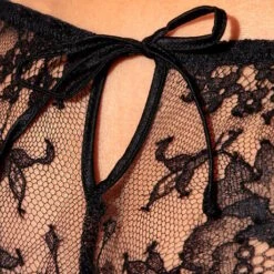 Slip Brésilien En Dentelle Valery Prestige Tiny Tabu' -Vêtements Soldes slip femme valery prestige tiny tabu noir 3