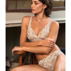 Slip En Dentelle Wacoal Instant Icon -Vêtements Soldes slip femme wacoal instant icon beige 5