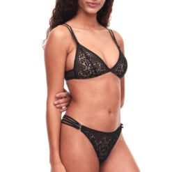 String En Dentelle Chantelle X Singular 7 String En Dentelle Chantelle X Singular -Vêtements Soldes string chantelle x singular noir 3