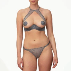String Ouvert Coco De Mer Athena -Vêtements Soldes string coco de mer athena gris 4