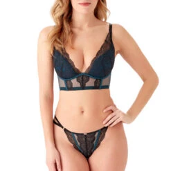 String Gossard VIP Confession -Vêtements Soldes string gossard vip confession noir bleu 2