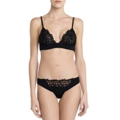 String La Perla Petit Macramé -Vêtements Soldes string la perla petit macrame noir 2