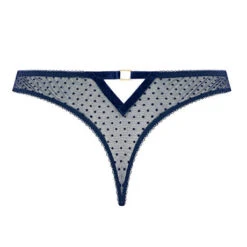 Tanga Aubade Velvet Memories -Vêtements Soldes tanga aubade velvet memories bleu nuit 3